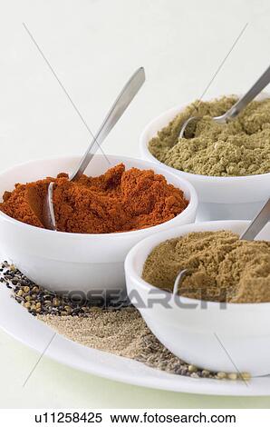 Close-up of spices View Large Photo Image Stock Photography - Close-up of spices. Fotosearch
