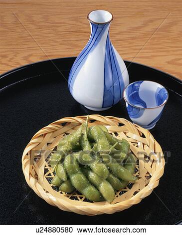 Stock Image - Alcohol, Green Soybeans. Fotosearch