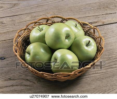 Apples in a Basket View Large Photo Image Stock Photo - Apples in a Basket. Fotosearch