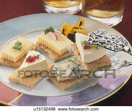 Stock Photo - Cheese Canape. Fotosearch