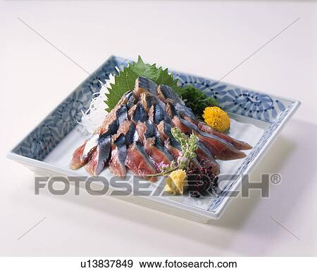 Stock Photo - Sashimi Of Pacific Saury. Fotosearch