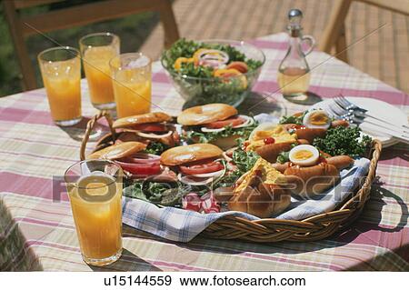 Brunch, Bagel Sand, View Large Photo Image Stock Photo - Brunch, Bagel Sand,. Fotosearch