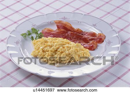 Bacon And Eggs View Large Photo Image Stock Photo - Bacon And Eggs. Fotosearch