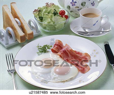 Bacon And Eggs View Large Photo Image Stock Photography - Bacon And Eggs. Fotosearch