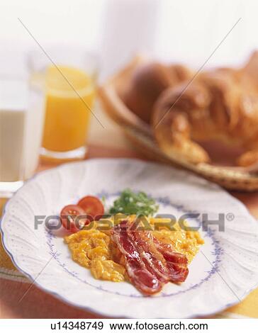 Breakfast, Scrambled Eggs, View Large Photo Image Stock Photo - Breakfast, Scrambled Eggs,. Fotosearch