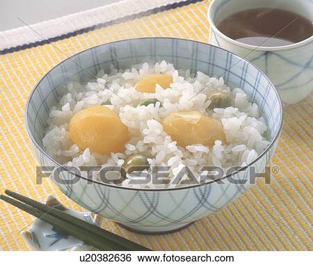Stock Photograph - Chestnut Rice. Fotosearch