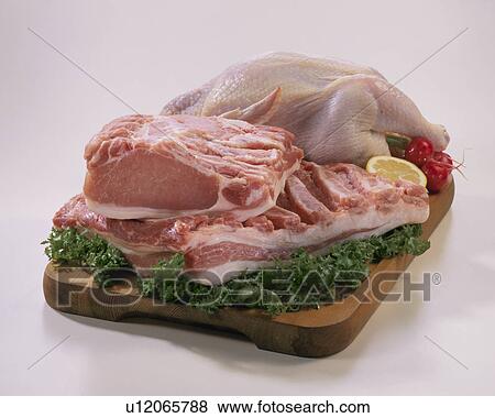 Stock Photo - Pork, Chicken. Fotosearch