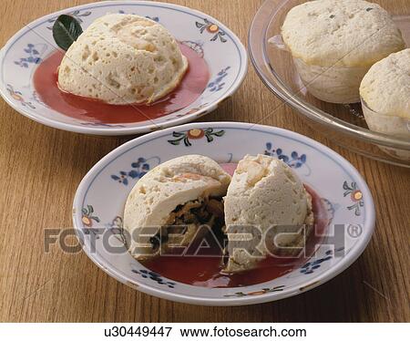 Stock Photo - Apple Tofu Steamed Filled Dumplings, Tofu Apple,. Fotosearch