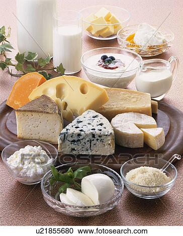 Dairy-Products Set View Large Photo Image Stock Image - Dairy-Products Set. Fotosearch