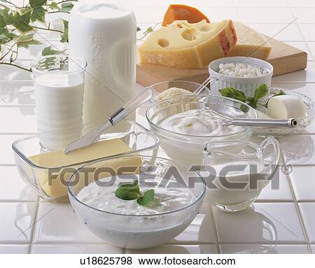 Stock Photo - Dairy-Products Set. Fotosearch