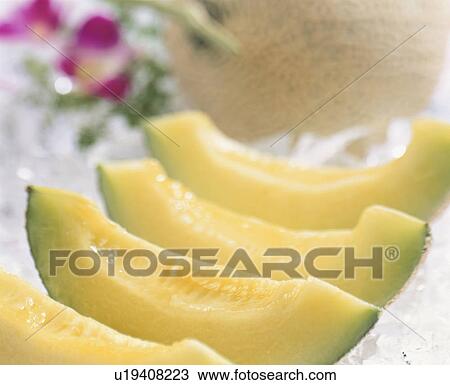 Stock Image - Muskmelon. Fotosearch
