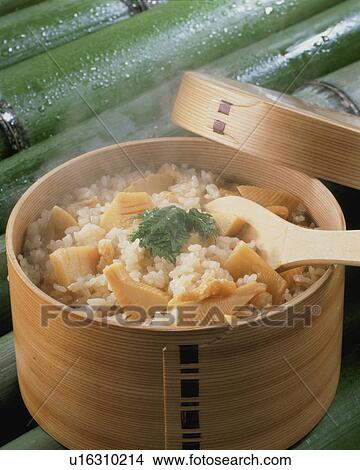 Bamboo Shoot Boiled Rice View Large Photo Image Picture - Bamboo Shoot Boiled Rice. Fotosearch