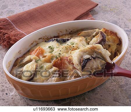 Stock Image - Bean Paste Gratin Of Taro And Vegetables.. Fotosearch
