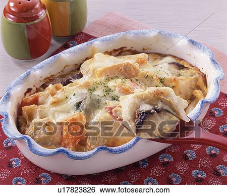 Stock Photograph - Bean Paste Gratin Of Taro And Vegetables.. Fotosearch