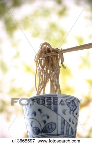 Stock Photo - Chilled Soba Noodles With Nori. Fotosearch