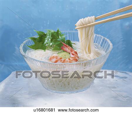 Stock Image - Thin Wheat Noodles. Fotosearch