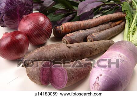 Stock Photo - Purple Vegetables. Fotosearch