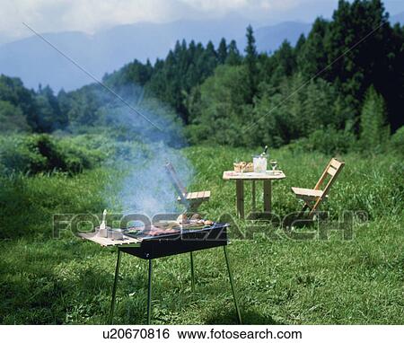 Barbecue, Outdoors, View Large Photo Image Stock Photograph - Barbecue, Outdoors,. Fotosearch