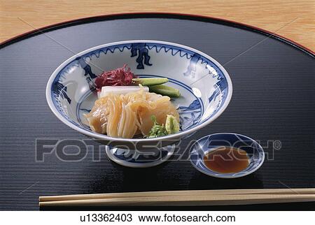 Stock Image - Fresh Slices Of Ark Shell. Fotosearch