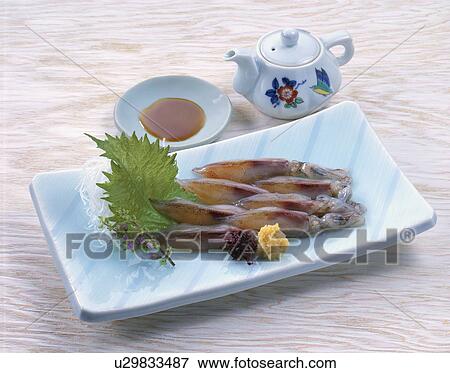 Sashimi Of Firefly Squid View Large Photo Image Stock Photo - Sashimi Of Firefly Squid. Fotosearch