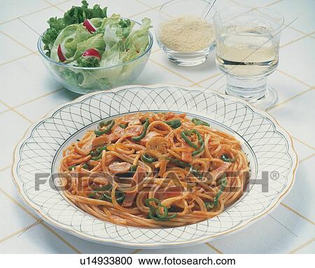 Spaghetti Neapolitan View Large Photo Image Stock Image - Spaghetti Neapolitan. Fotosearch