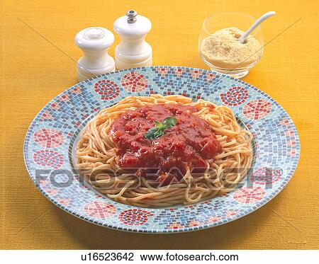 Stock Image - Spaghetti Neapolitan. Fotosearch