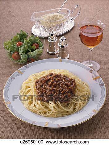 Spaghetti With Meat Sauce View Large Photo Image Stock Image - Spaghetti With Meat Sauce. Fotosearch