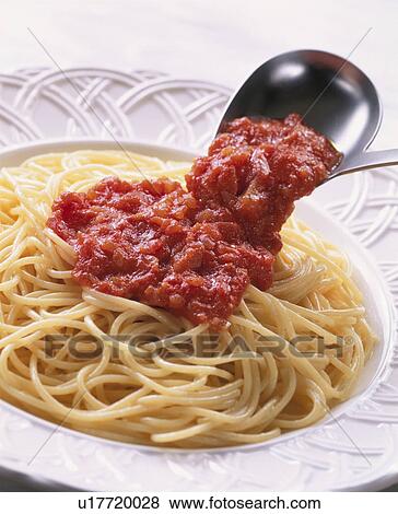 Stock Photo - Tomato Sauce Spaghetti. Fotosearch
