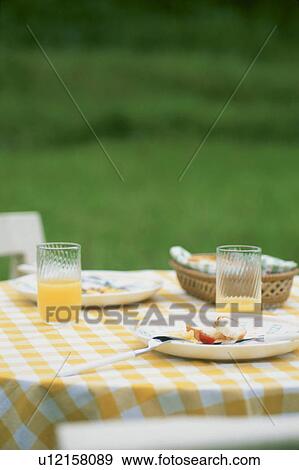 Stock Photo - Breakfast, Outdoors,. Fotosearch