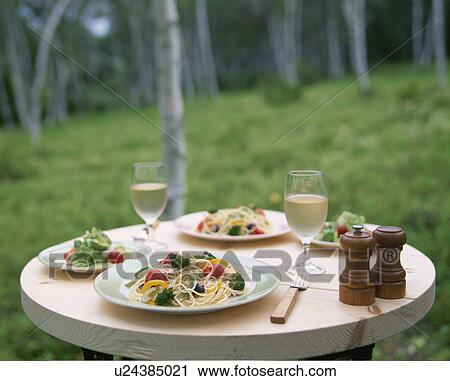 Stock Image - Brunch, Spaghetti,. Fotosearch