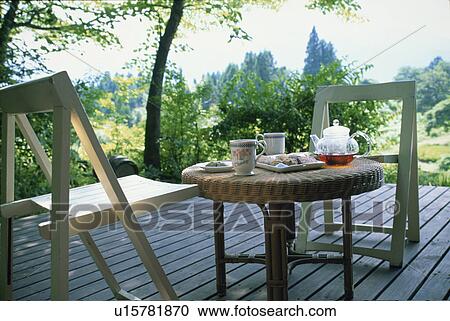 Teatime, Outdoors View Large Photo Image Stock Image - Teatime, Outdoors. Fotosearch
