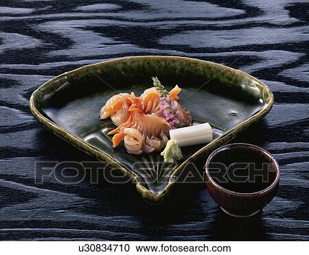 Stock Image - Fresh Slices Of Ark Shell. Fotosearch