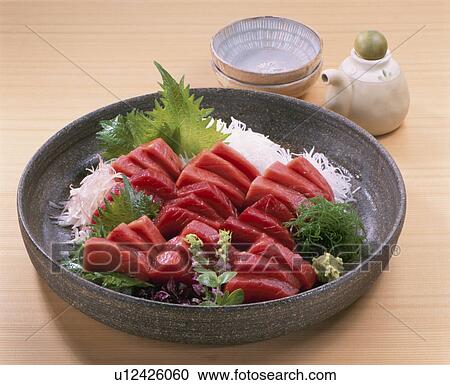Stock Image - Fresh Slices Of Tuna. Fotosearch