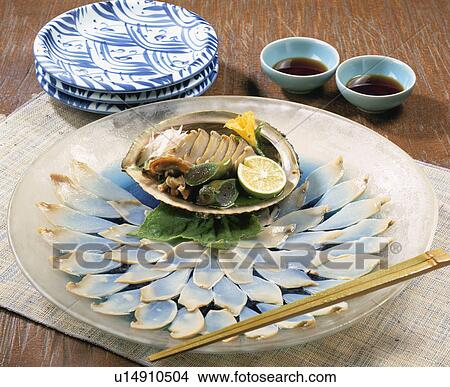 Picture - Sashimi Of An Abalone. Fotosearch
