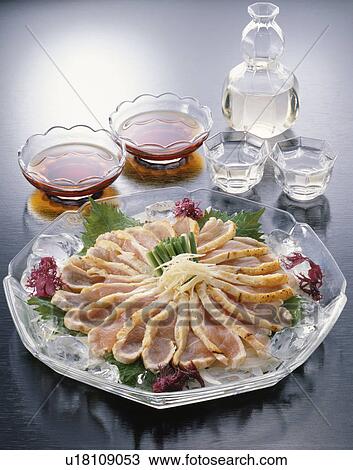 Stock Image - Sashimi Of Chicken. Fotosearch
