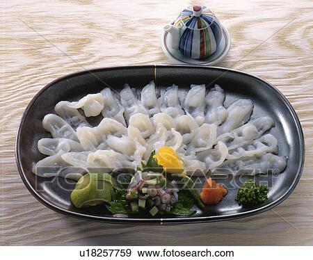 Stock Photo - Sashimi Of Octopus. Fotosearch