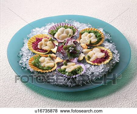 Sliced Raw Fish Of Scallop View Large Photo Image Stock Photo - Sliced Raw Fish Of Scallop. Fotosearch
