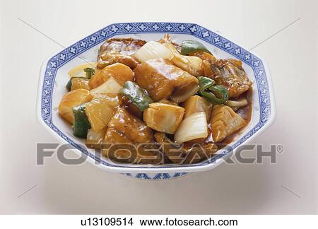 Horse Mackerel With Sweat-And-Sour Pork Taste View Large Photo Image Picture - Horse Mackerel With Sweat-And-Sour Pork Taste. Fotosearch