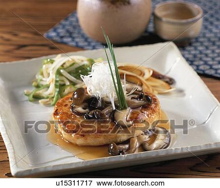 Japanese Style Hamburger View Large Photo Image Stock Photo - Japanese Style Hamburger. Fotosearch