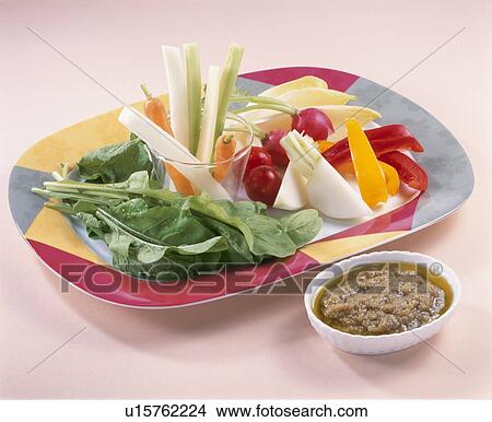 Salad, Bagna Cauda, View Large Photo Image Picture - Salad, Bagna Cauda,. Fotosearch