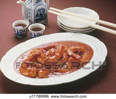 Stock Photograph - Shrimp Chili Sauce. Fotosearch
