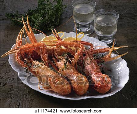 Akaza Shrimp Grilled With Herb View Large Photo Image Stock Image - Akaza Shrimp Grilled With Herb. Fotosearch