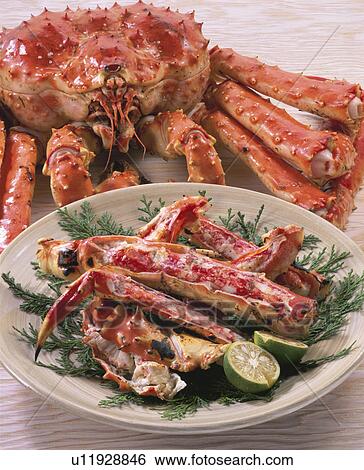 Stock Photograph - Baked King Crab. Fotosearch
