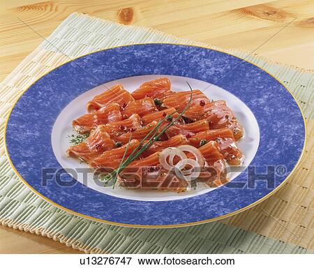 Stock Photo - Carpaccio Of Salmon. Fotosearch