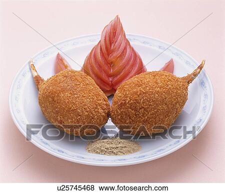 Deep-Fried Dishes Of The Nail Of Crab View Large Photo Image Stock Photo - Deep-Fried Dishes Of The Nail Of Crab. Fotosearch