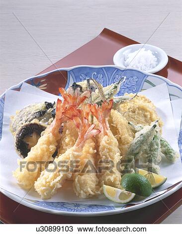 Stock Image - Tempura Assortment. Fotosearch