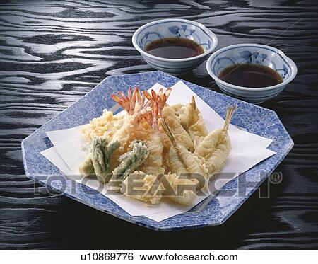 Tempura Assortment View Large Photo Image Stock Photograph - Tempura Assortment. Fotosearch