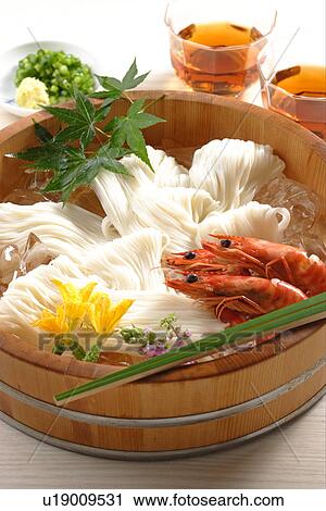 Stock Image - Thin Wheat Noodles. Fotosearch