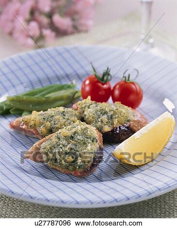 Grilled Herb Bonito View Large Photo Image Stock Photograph - Grilled Herb Bonito. Fotosearch