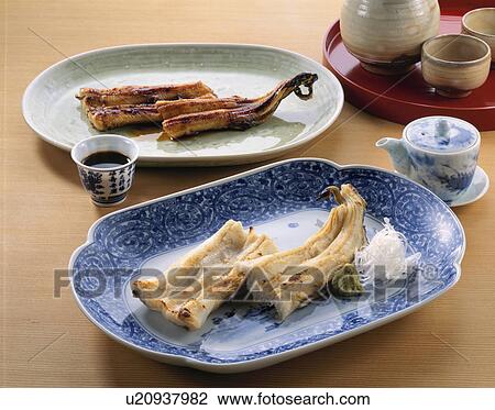 Kabayaki Of Conger, White Baking View Large Photo Image Stock Image - Kabayaki Of Conger, White Baking. Fotosearch